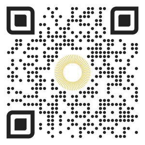 QR Code Wyznawcy Słońca Czarny